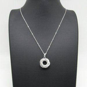 Sterling Silver Rope Charm with chain